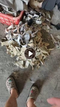 长期出售头层牛皮边角料，真皮边角料，月供百来吨，货在广东佛山