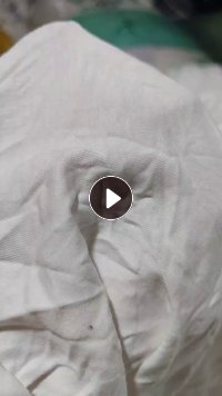  长期出售针织白色涤棉布头，涤棉大块布，含棉70-80，现货三十吨，在广东东莞