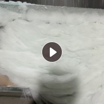 长期出售涤纶气囊布开好的化纤棉，再生棉，现货六七十吨，可做针刺棉用