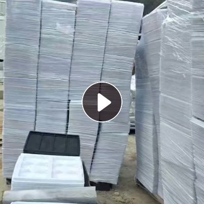 长期出售奶白色PVC吸塑盒毛料，无油无标签