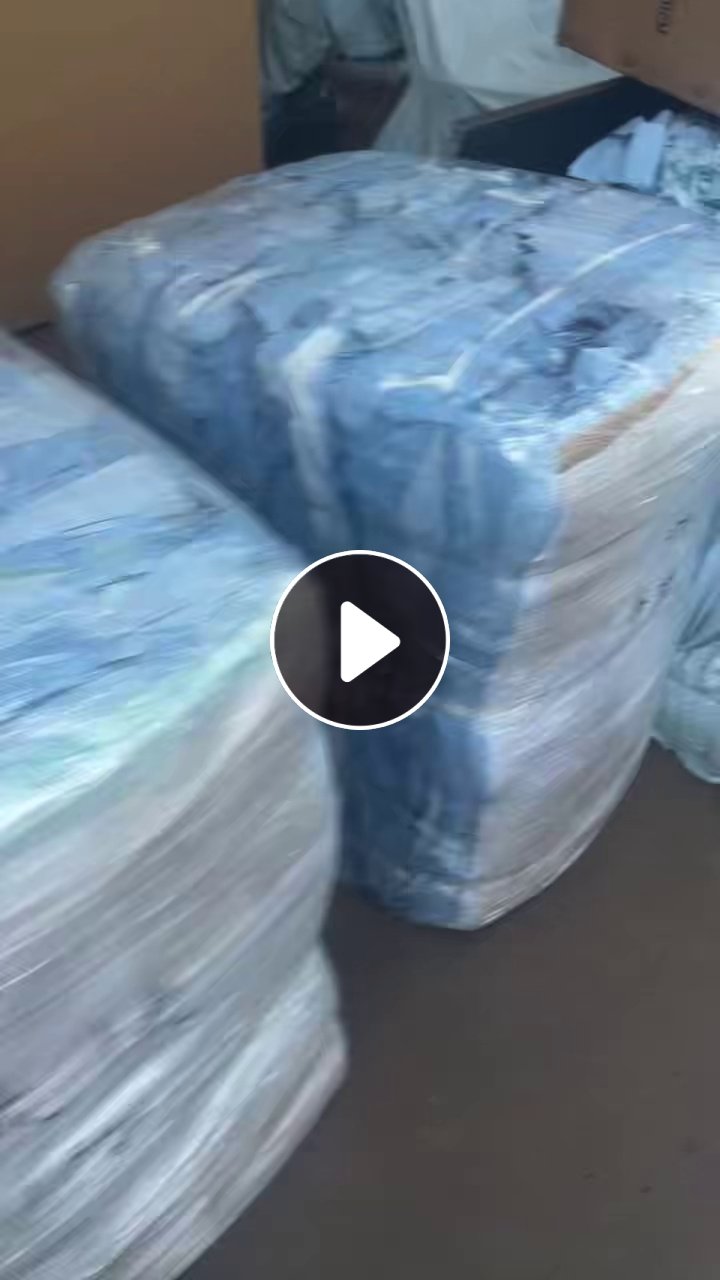 长期出售涤纶木浆无纺布下脚料，木浆纸，有蓝色，也有白色，货在广东佛山