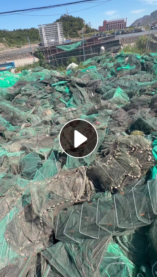 出售废渔网炼油料，现货50吨